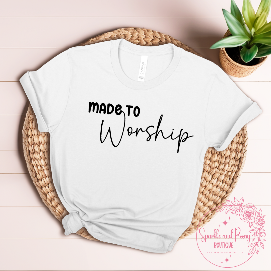 Made to worship graphic tee