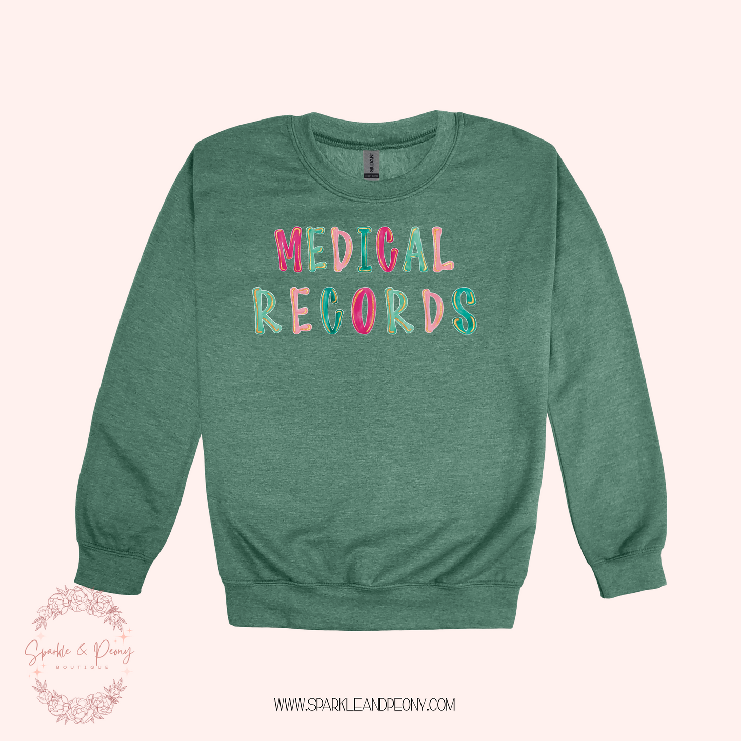 Medical Records crewneck- adult sizes