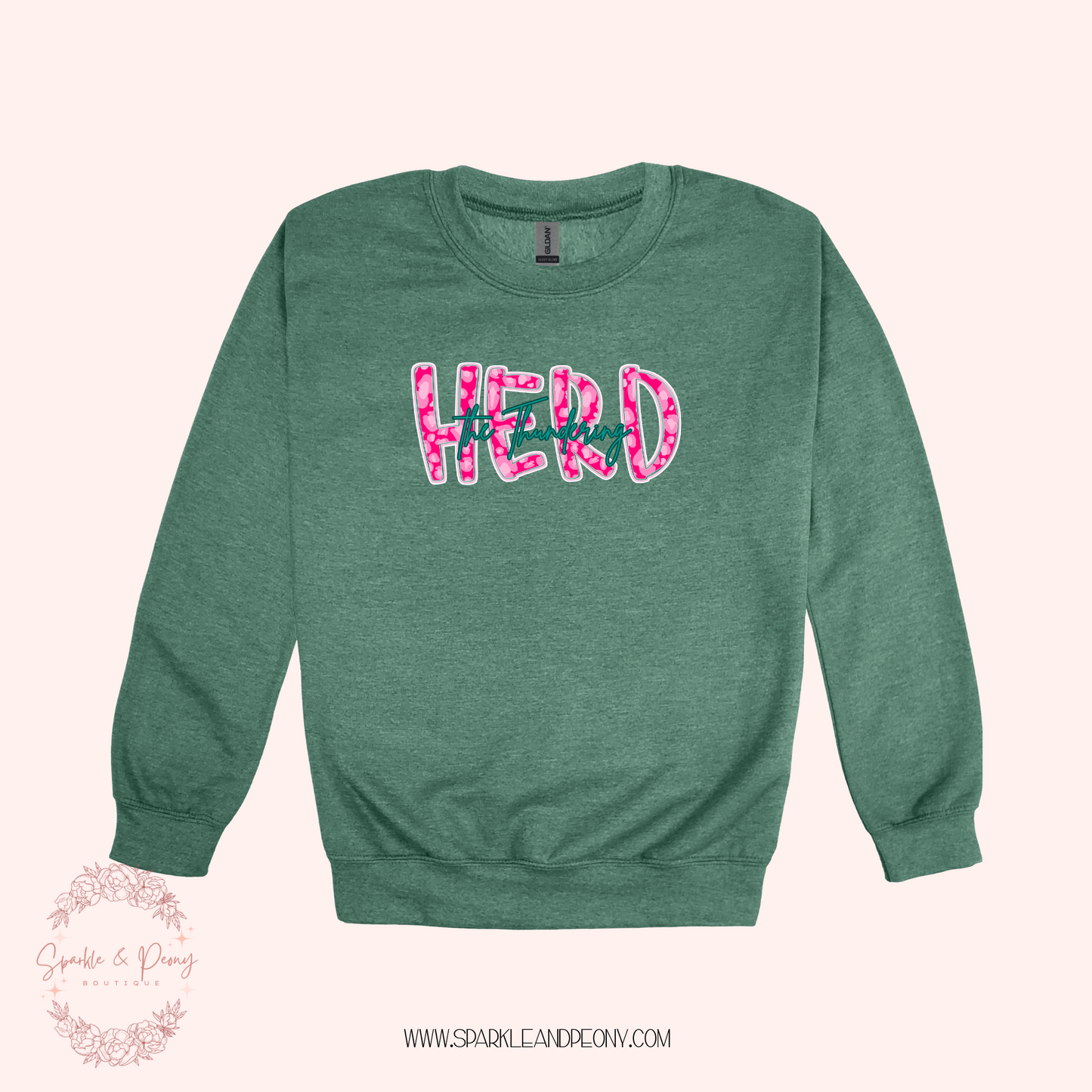 The Thundering Herd graphic crewneck- adult sizes