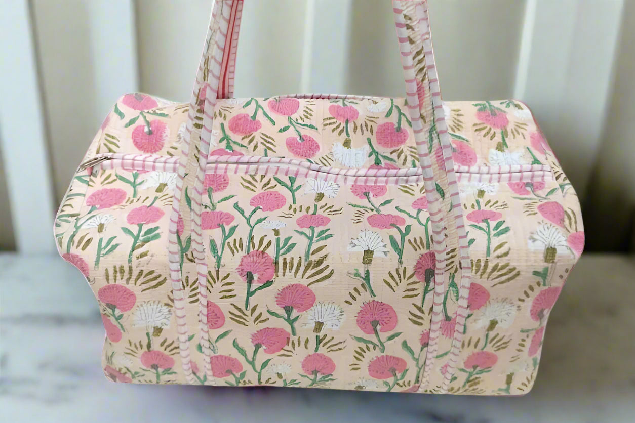 SC - ETA 6/9 - Waylon Orange Floral Duffle Bag