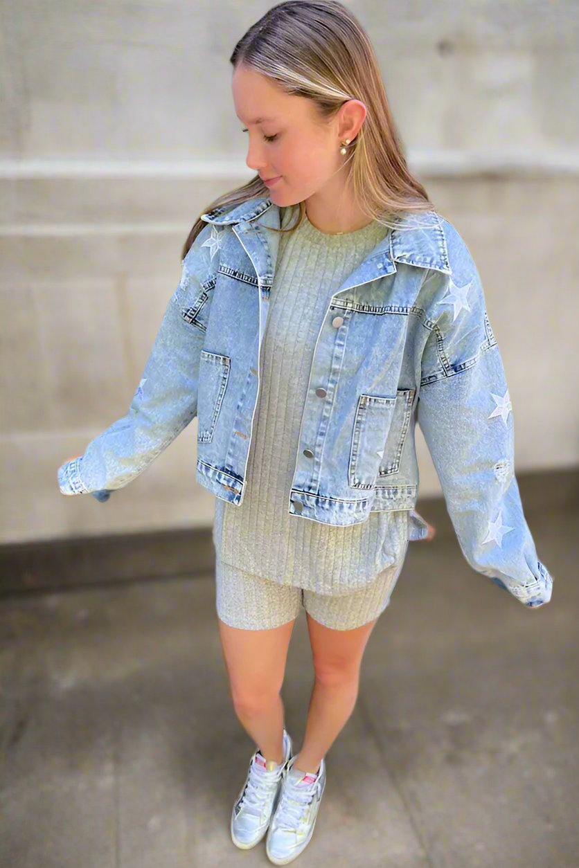SC - Stella Medium Wash Denim Jacket