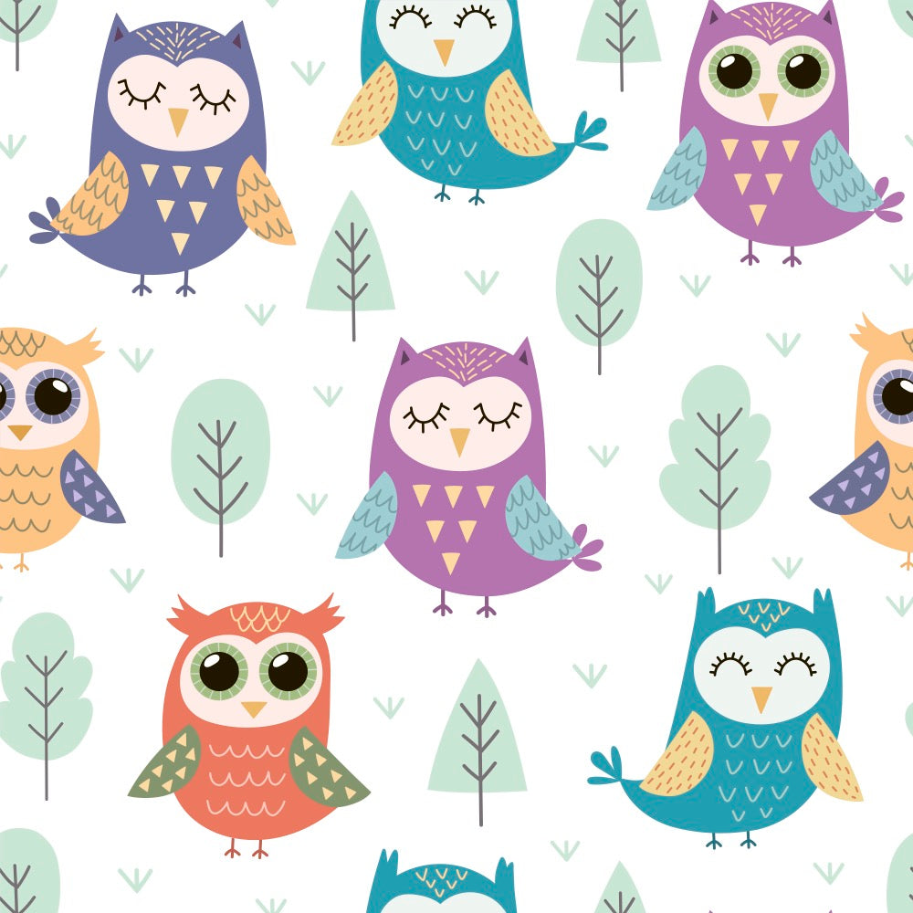 Stay-On Baby Mittens with Silicone Grip - Owls No Scratch Mittens for Newborns 0-6 Months