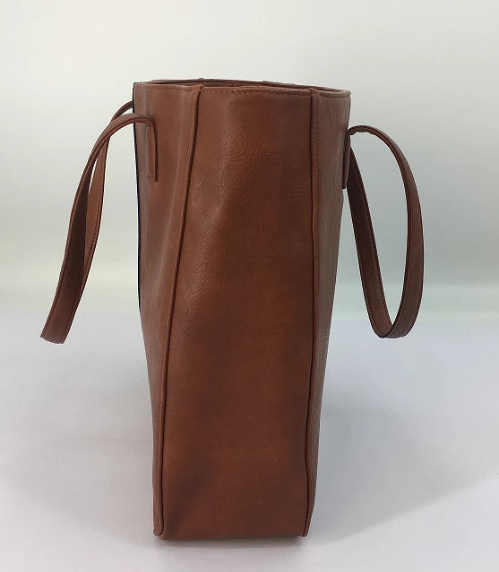 Reid luxe oversized tote vegan leather