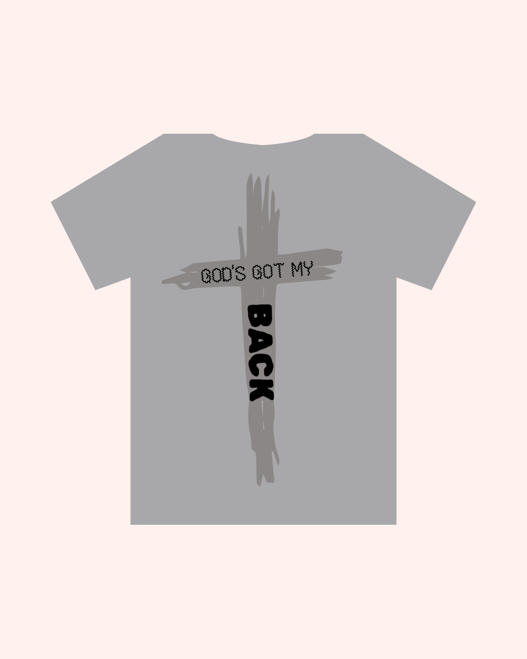 God's got my back graphic tee- worship collection