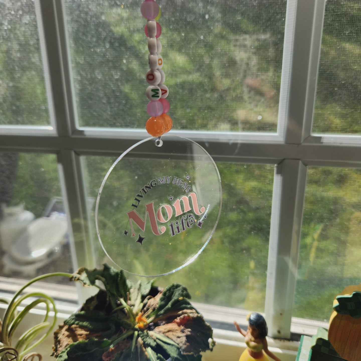 Living my best aunt life car charm