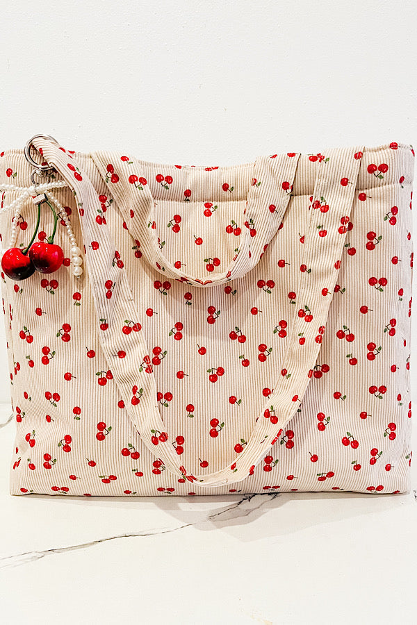 SC - ETA 5/12 - Stevie Cherry Print Tote Bag