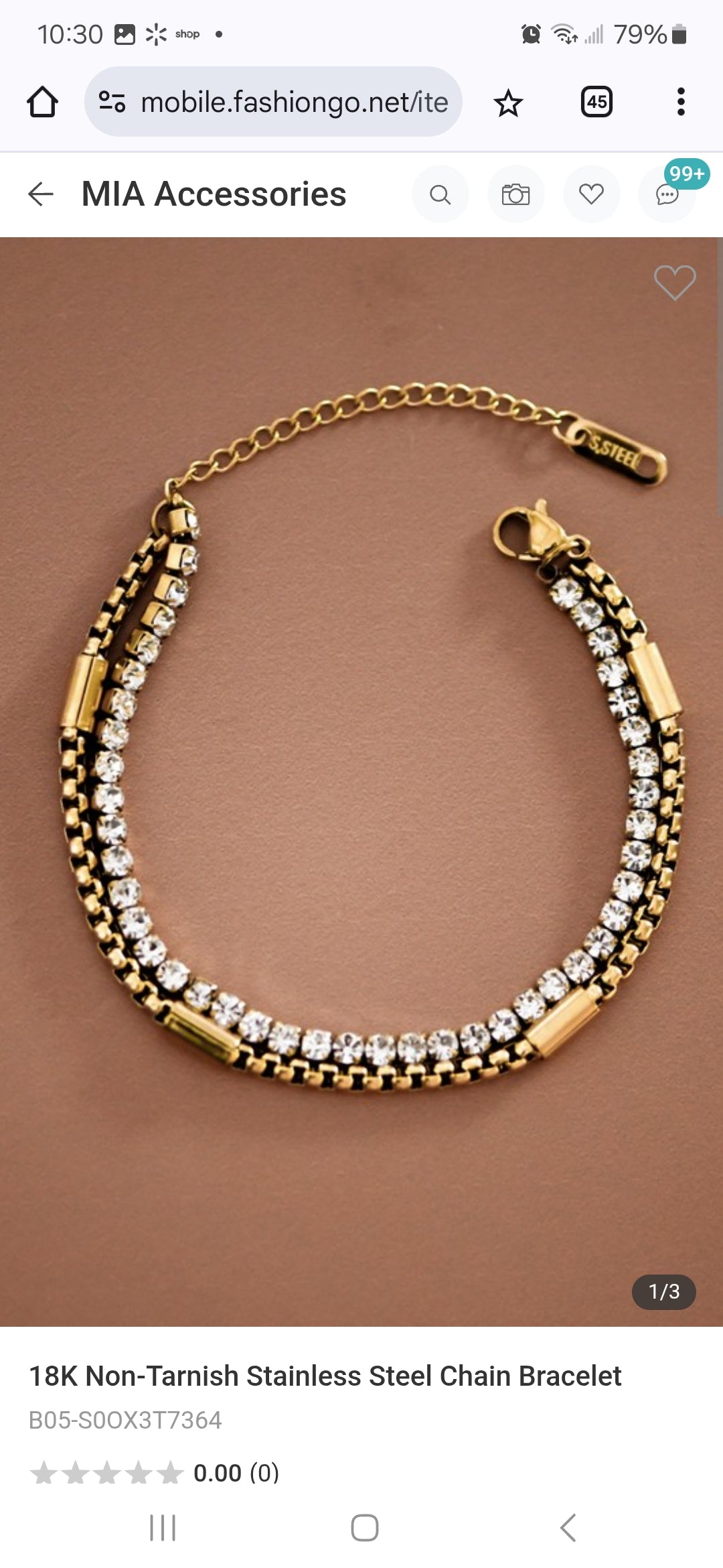 Kourtney tennis bracelet