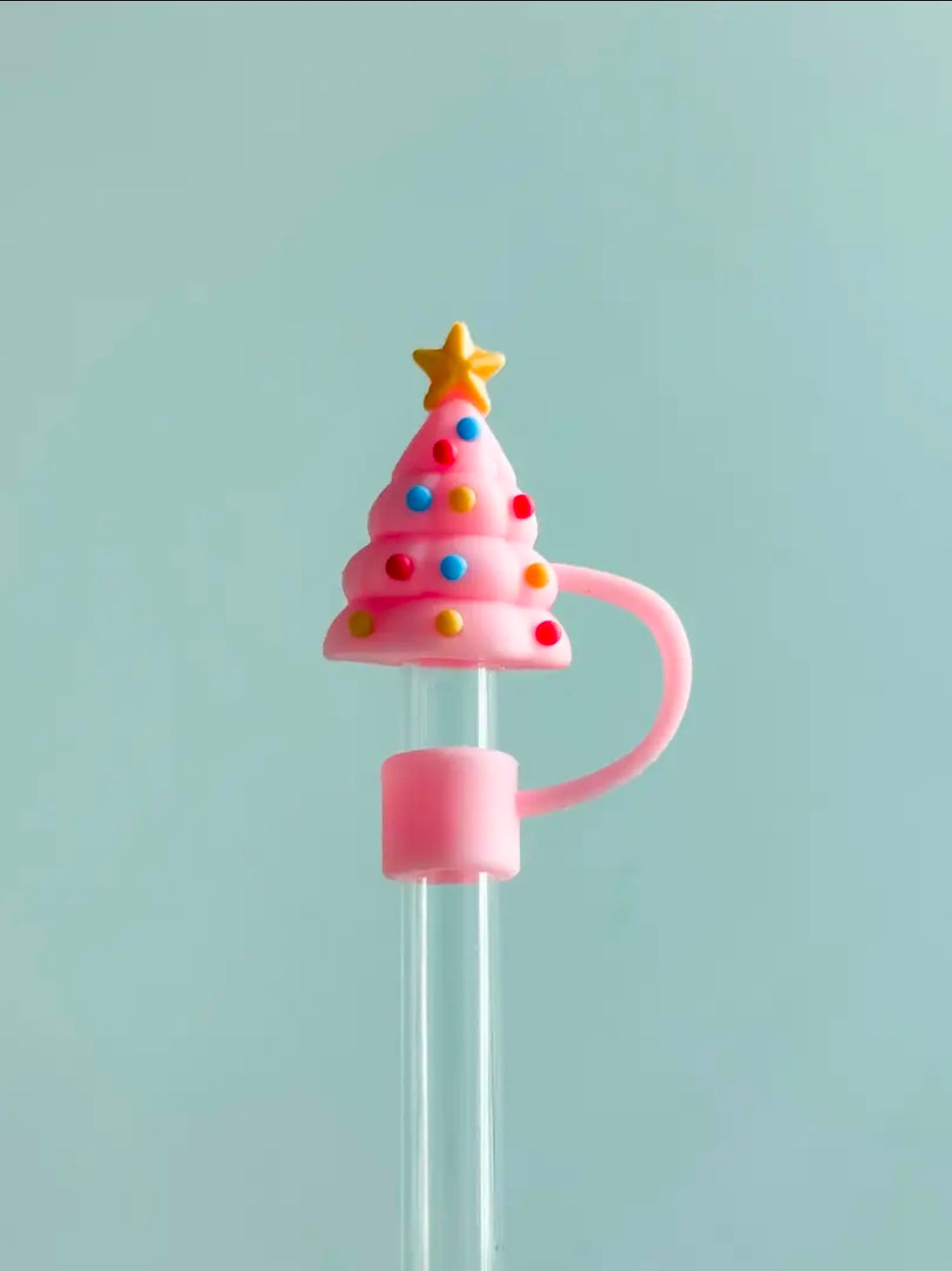 Pinkmas tree straw cover