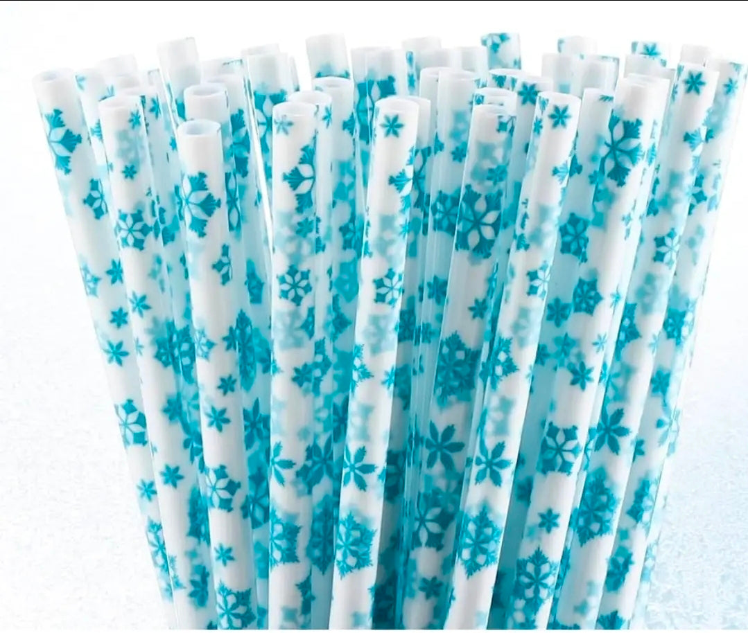 Winter Wonderland Straws – Reusable Tumbler Straws