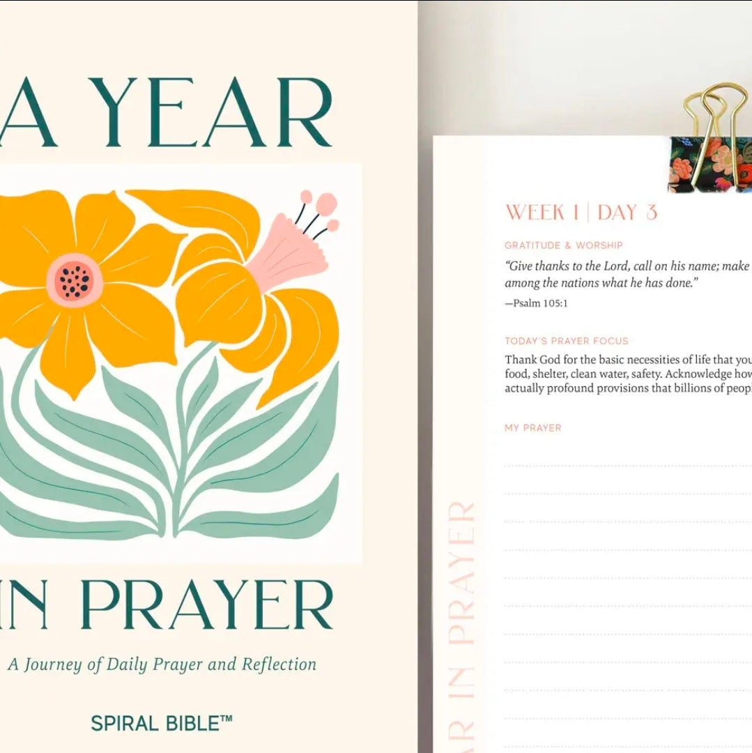 A Year in Prayer by Spiral Bible