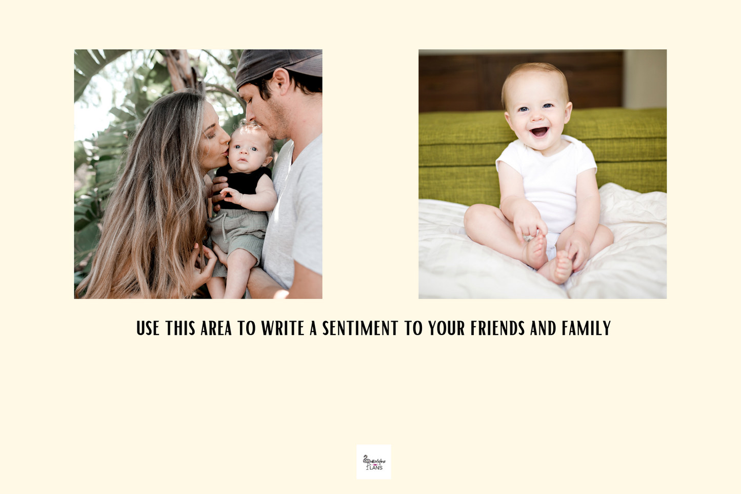 Traditional Christmas Tree photo card template