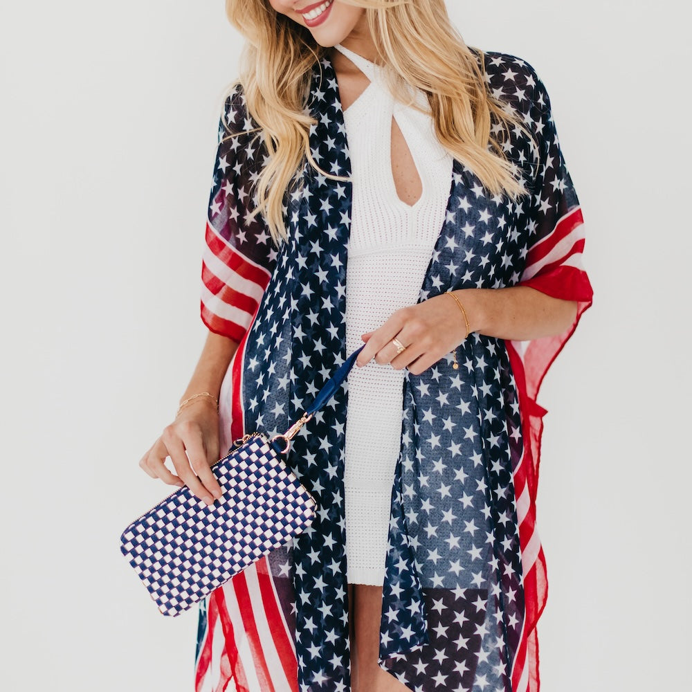 American Women USA Flag Kimono