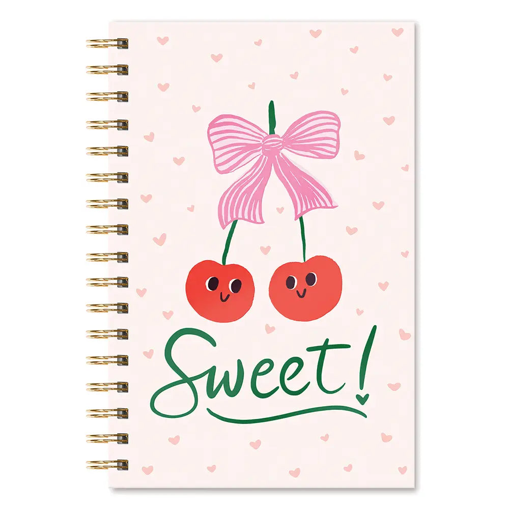 cherry sweet spiral notebook