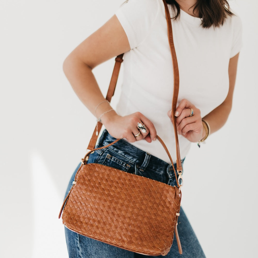Harper Hobo Slouchy Woven Shoulder Bag