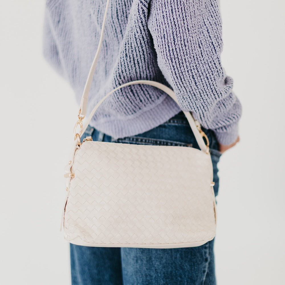 Harper Hobo Slouchy Woven Shoulder Bag