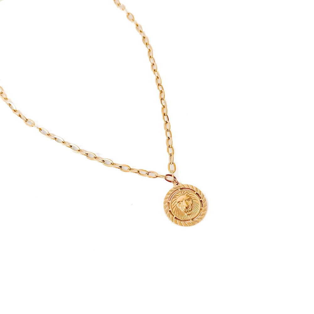 Lion Pendent Chain Necklace - WATERPROOF