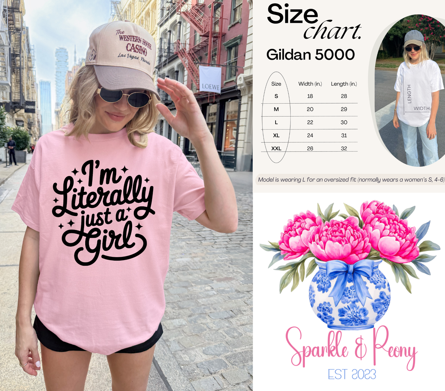 Literally just a girl on pink