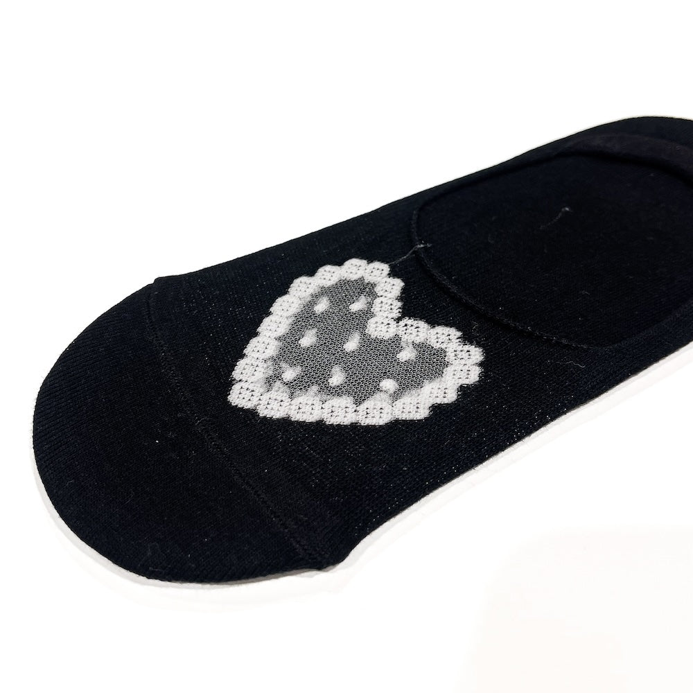 Valentines Day Heart No-Show Socks