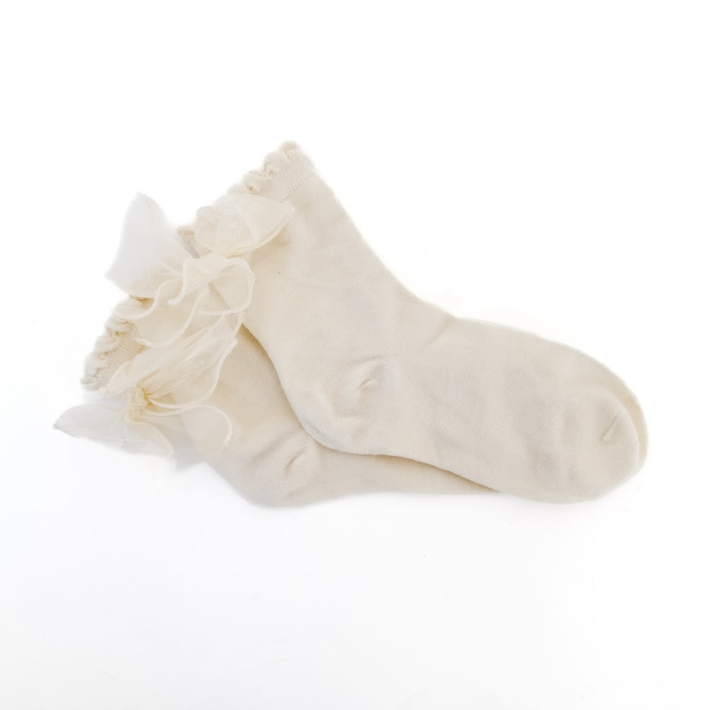 Tulle Bow Socks