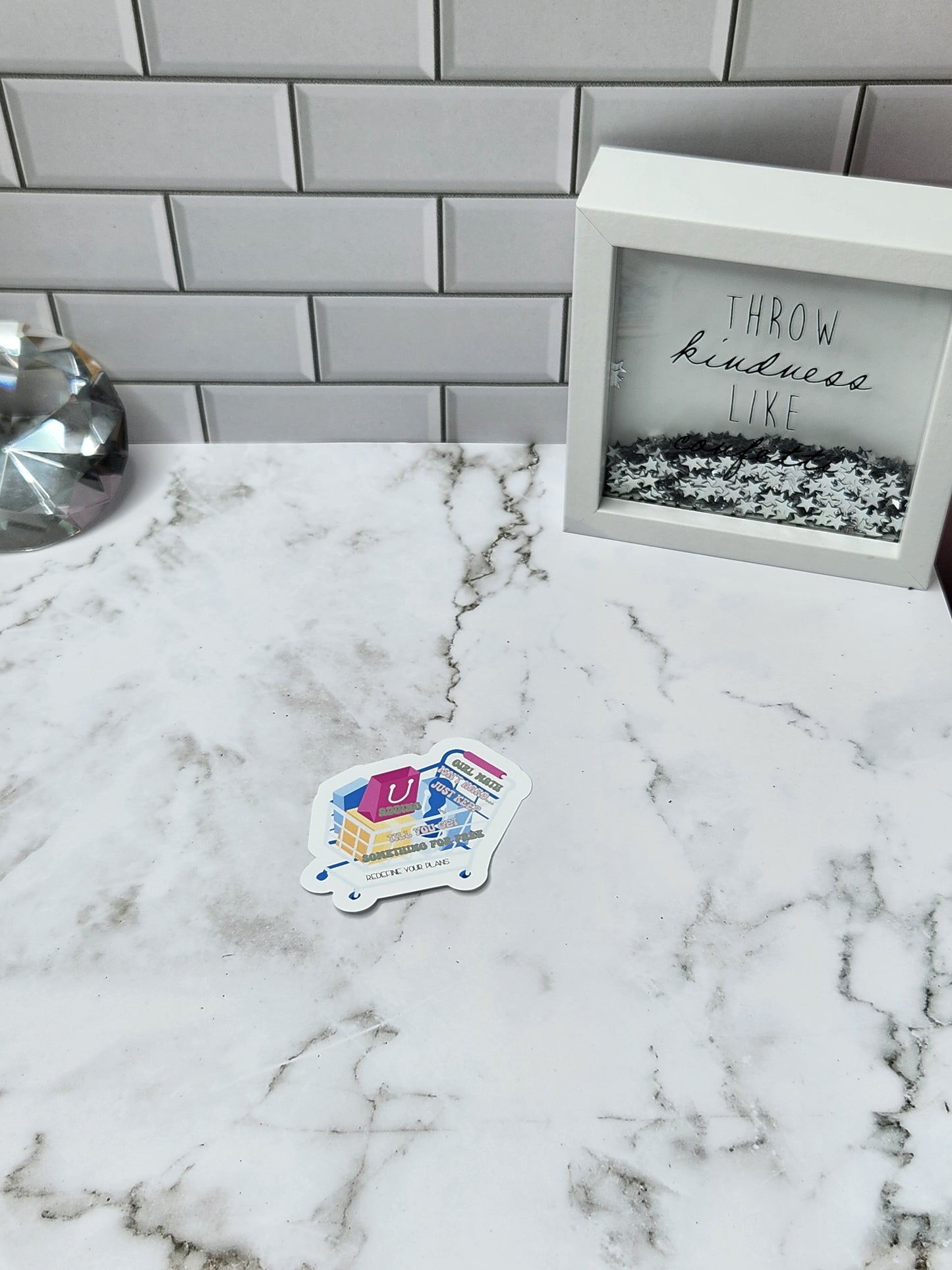 Girl math- add to your cart vinyl sticker