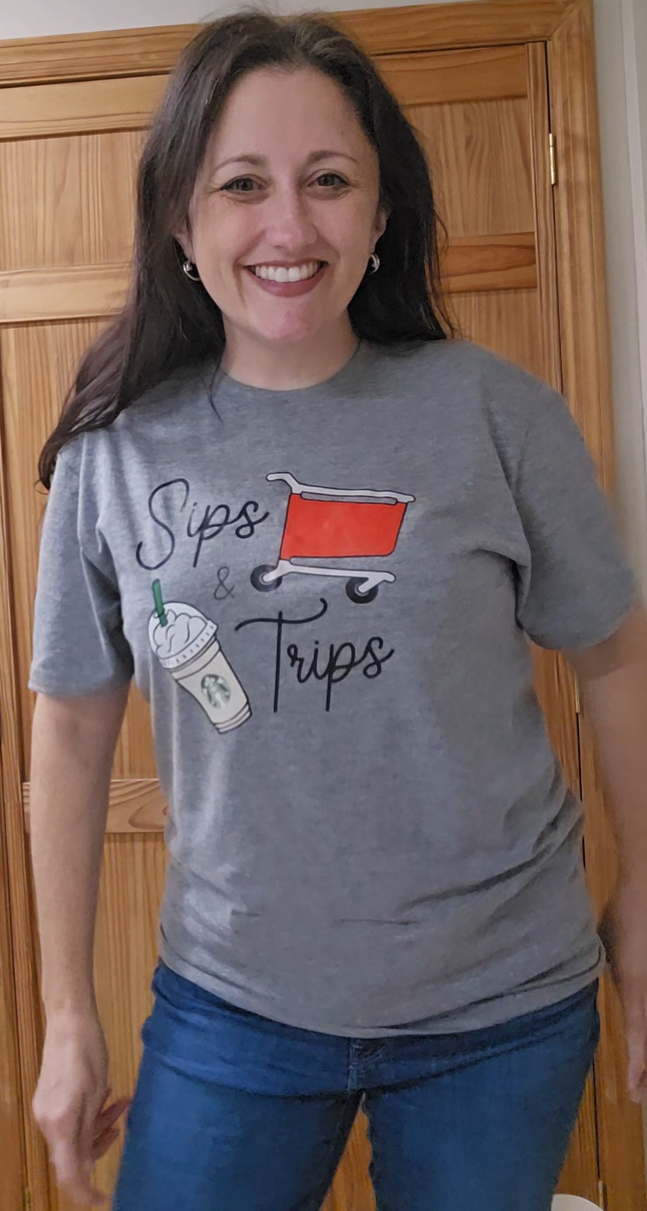 Sips and trips graphic tee