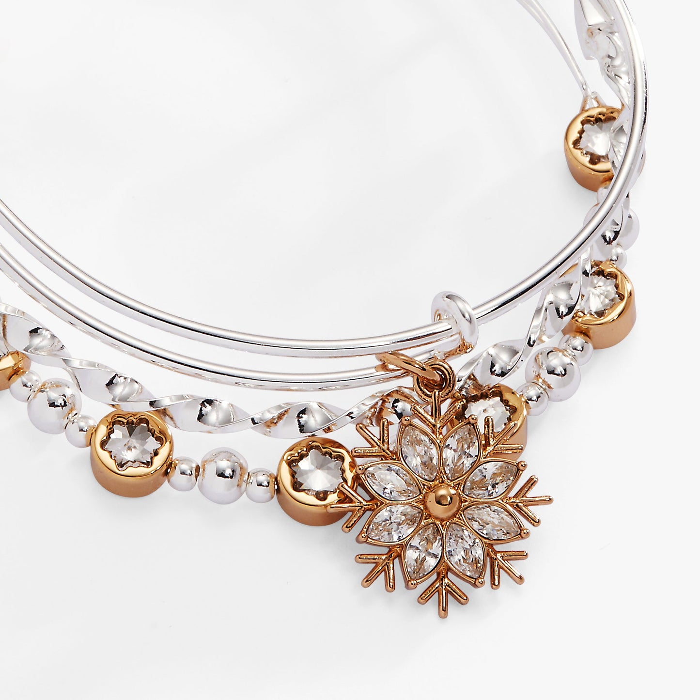 Snowflake Bangle Set of 3