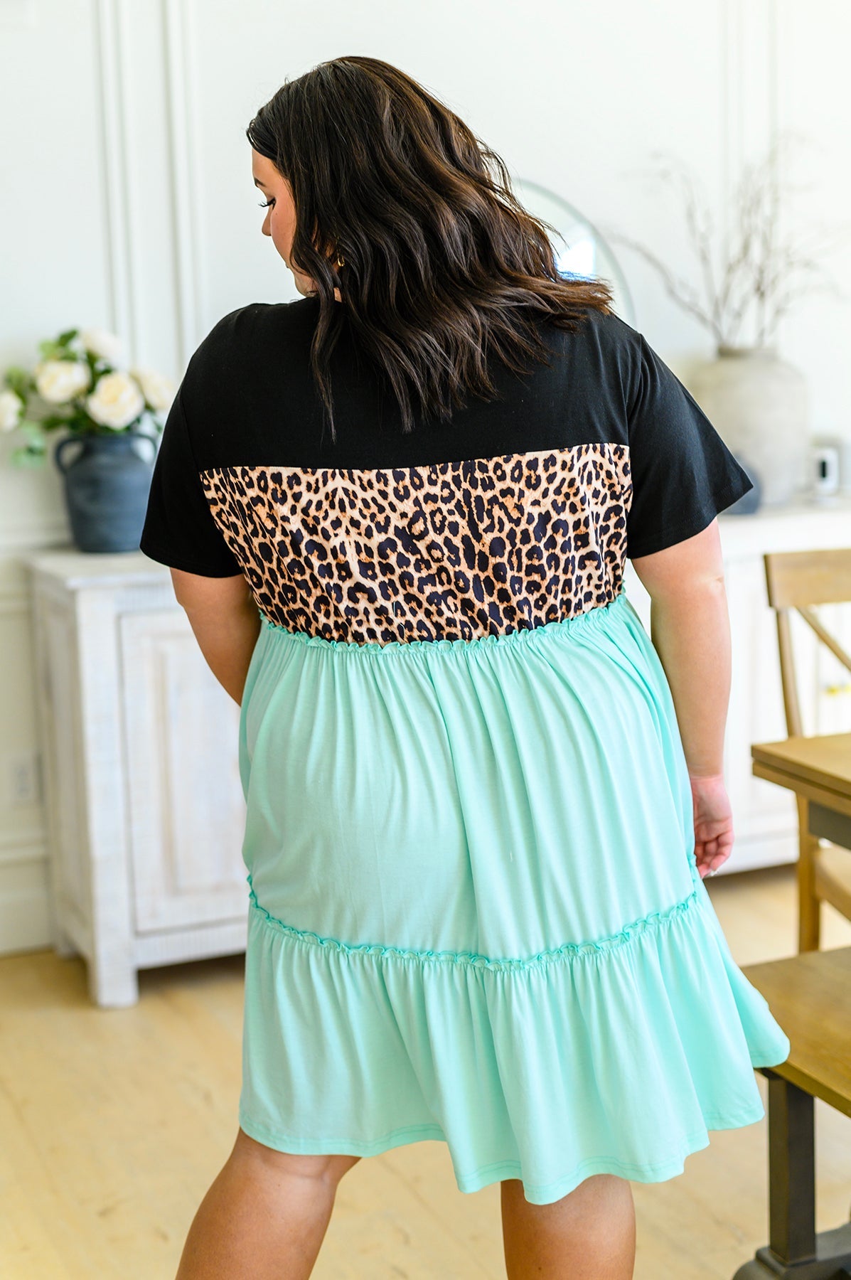 Tiered Leopard Dress in Three Colors