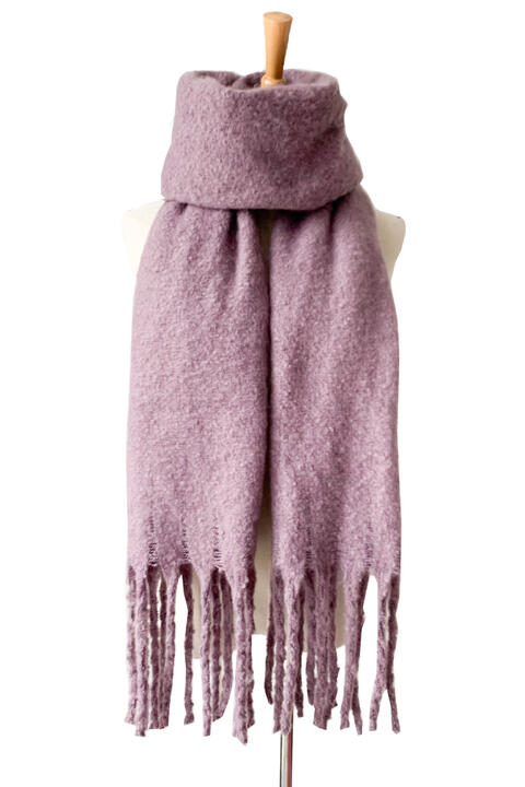 Bold and Beautiful fringe Detail Polyester Scarf