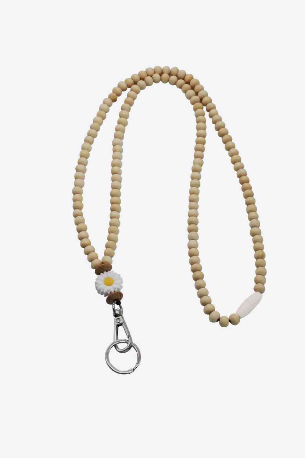 It is all daisies Beaded Lanyard