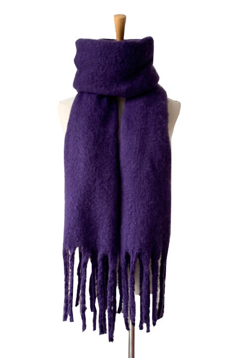 Bold and Beautiful fringe Detail Polyester Scarf
