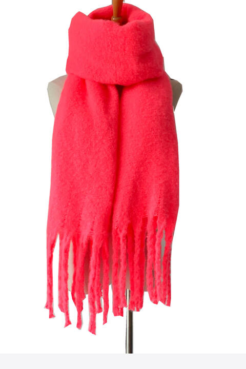 Bold and Beautiful fringe Detail Polyester Scarf