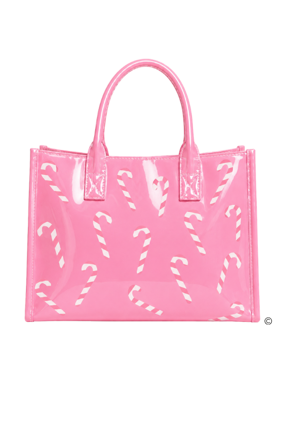 SC - ETA 9/30-10/14 The Pink Peppermint Vinyl Tote©
