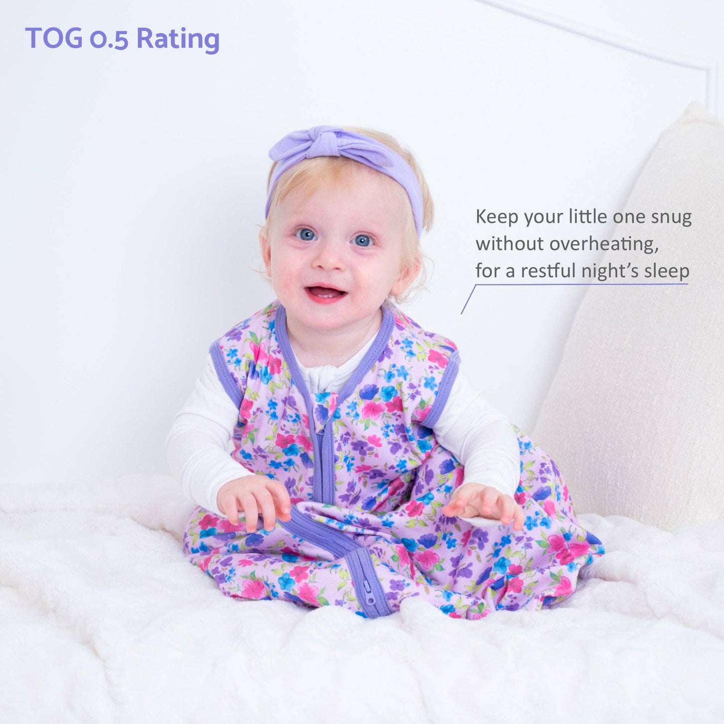 Organic Cotton Sleep Sack 0.5 TOG Field of Dreams