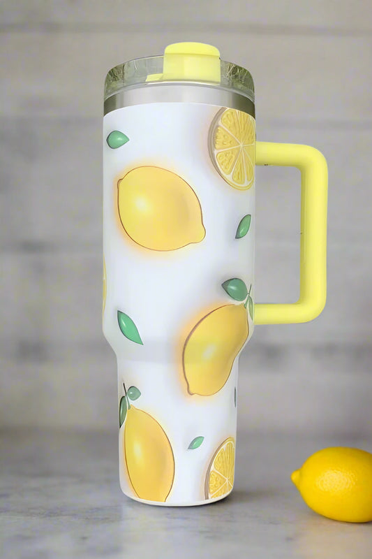 SC - 40 oz Lemon Print Tumbler