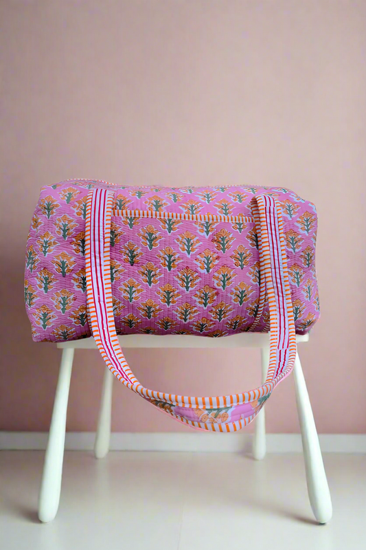 SC - ETA 5/23 - Evelyn Pink Print Duffle Bag