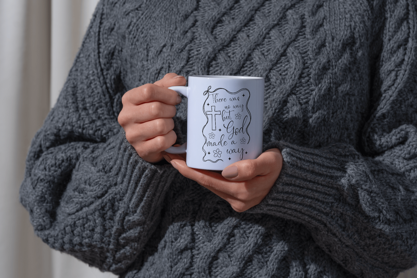 But God made a way 15 oz coffee mug