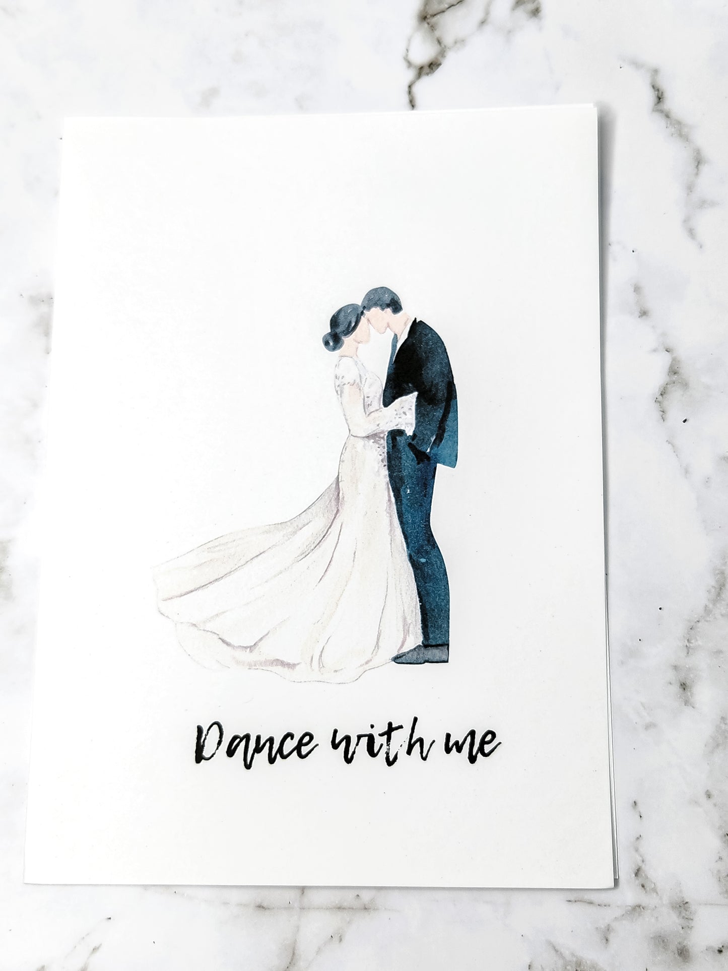 Dance with me- wedding greeting card