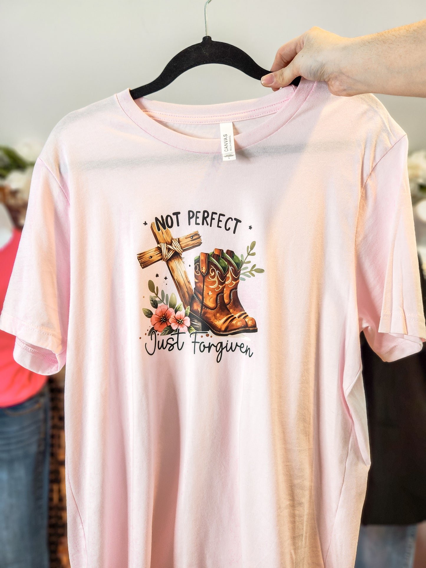 Not perfect just forgiven- graphic tee