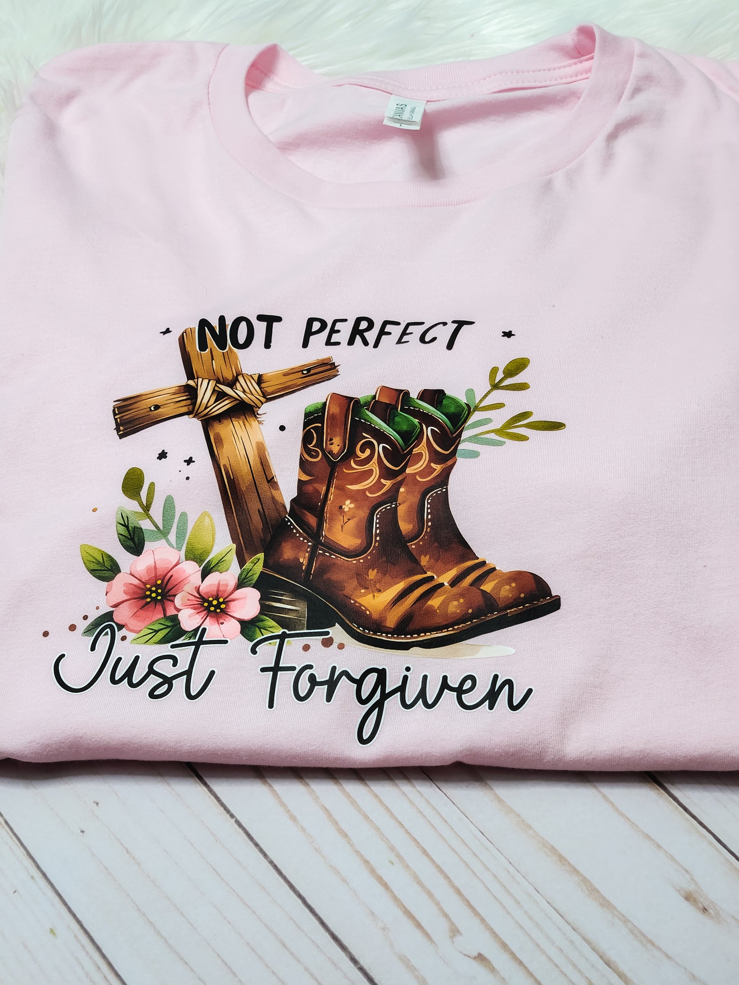 Not perfect just forgiven- graphic tee