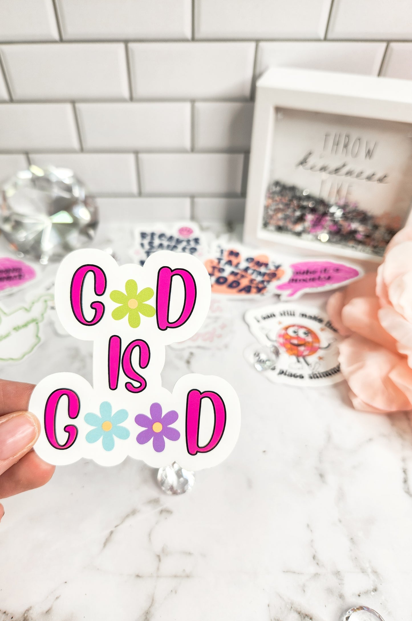 God is Good- Sticker- Daisy