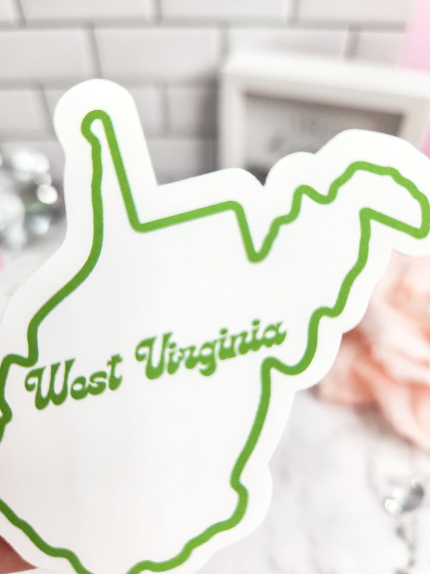 West Virginia Kelly Green- Sticker