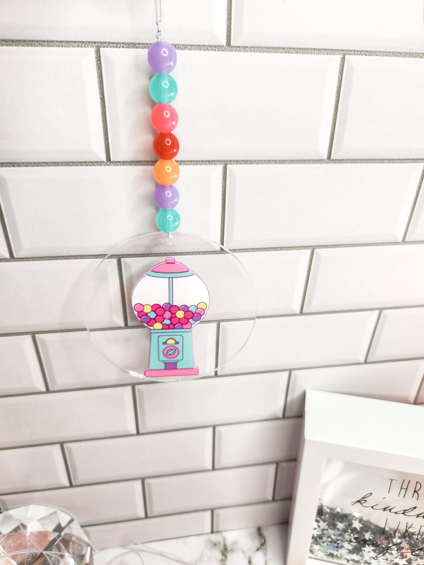 Gumball machine car charm