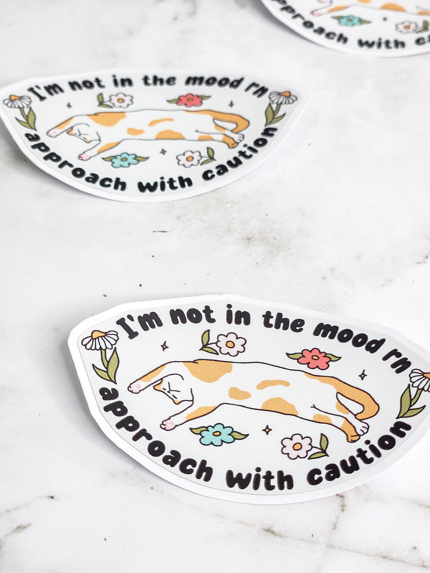 Not in the mood RN cat sticker