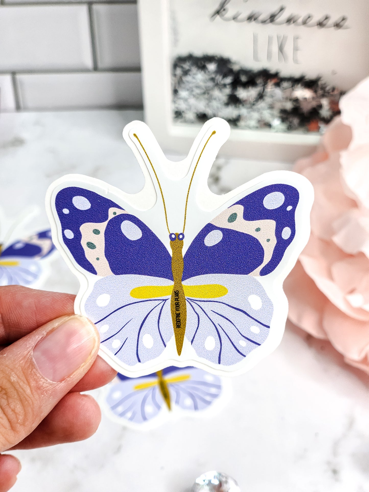 Butterfly memory sticker