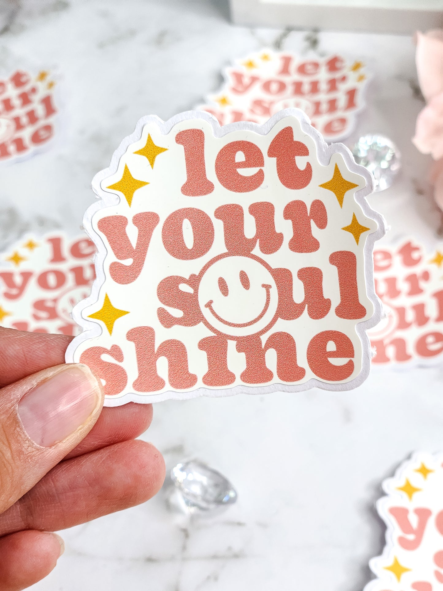 Let your soul shine sticker