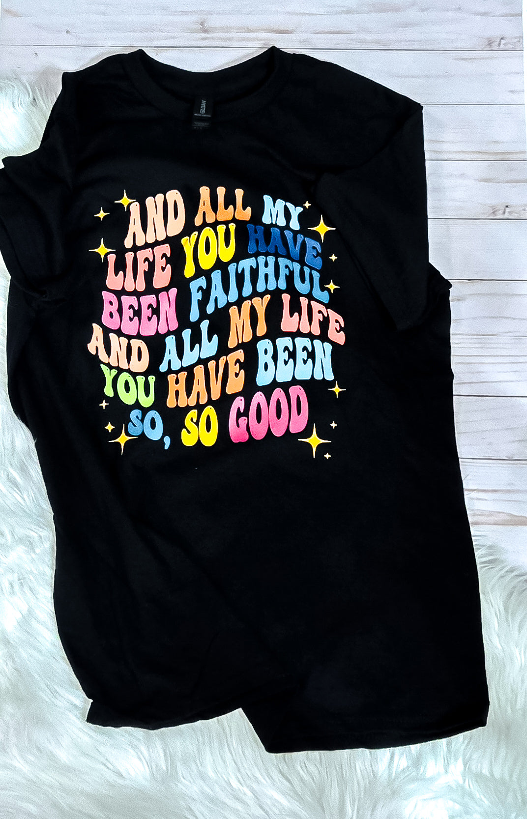 All my life you have been faithful worship graphic tee