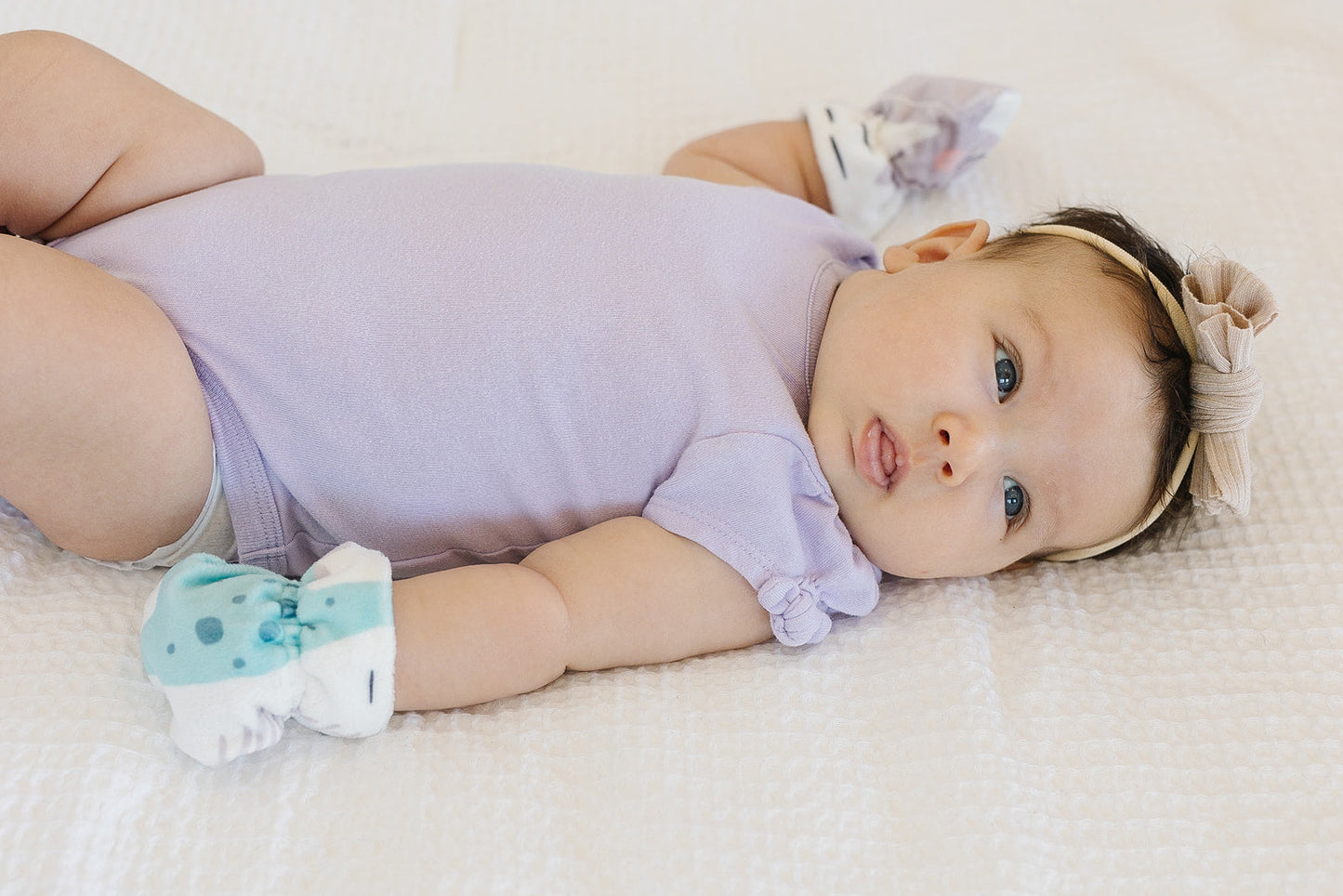 Stay-On Baby Mittens with Silicone Grip - Baby Dino No Scratch Mittens for Newborns 0-6 Months