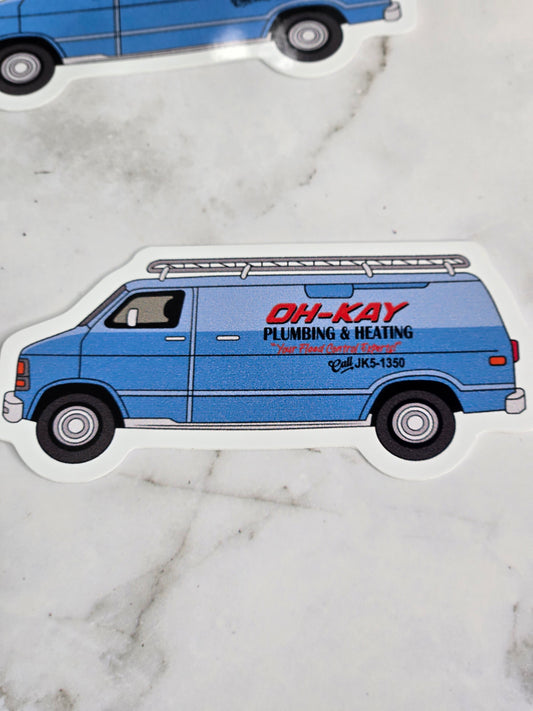 Wet bandits getaway van sticker