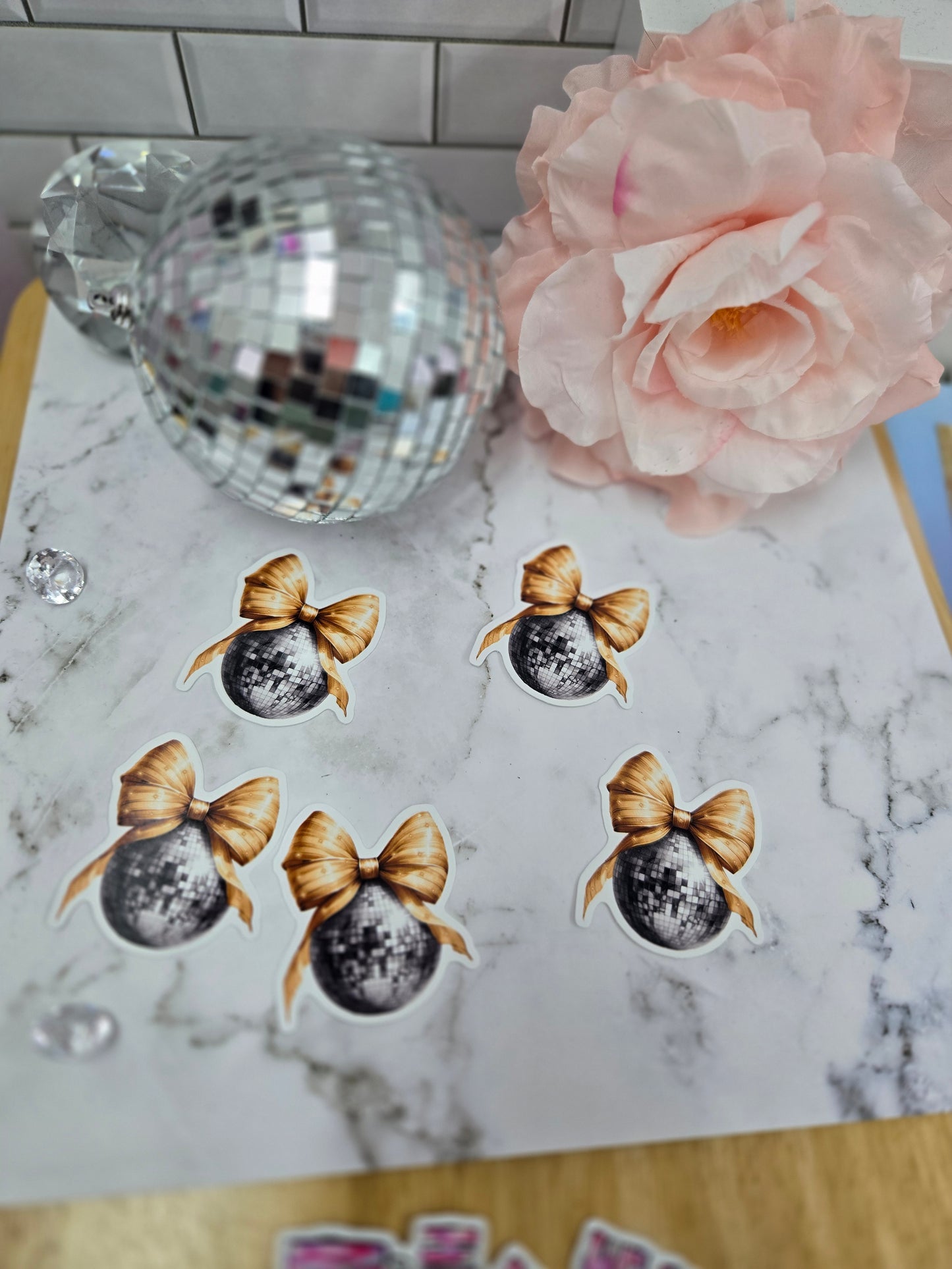 Disco ball new year sticker