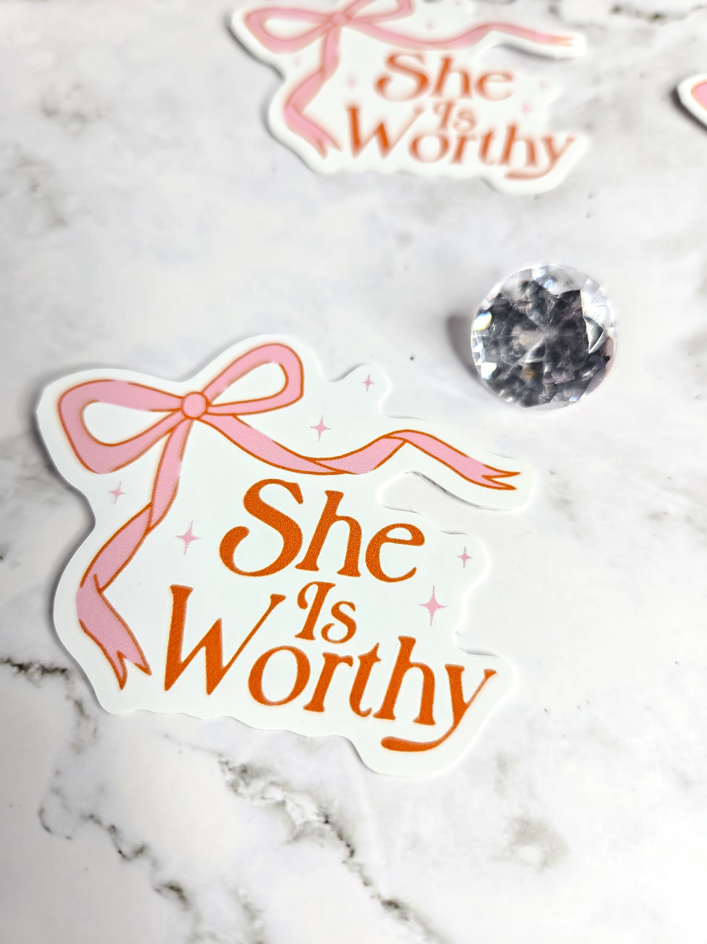 She is worthy sticker